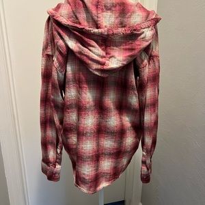 Aerie hooded flannel